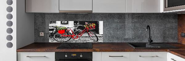 Kitchen splashback City bike