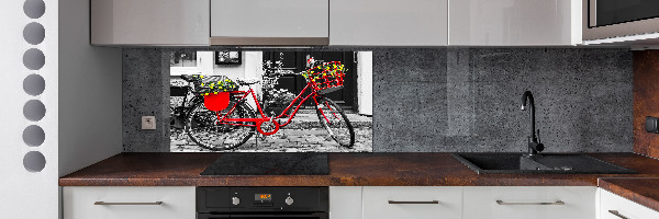 Kitchen splashback City bike