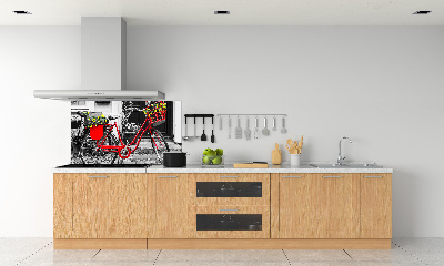 Kitchen splashback City bike