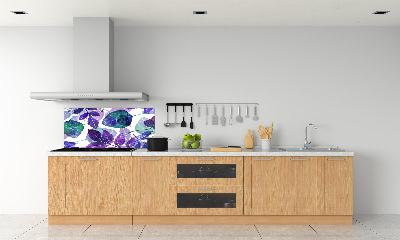 Kitchen wall panels Colorful leaves