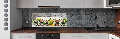 Kitchen splashback Colorful spices