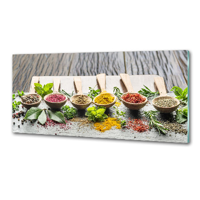 Kitchen splashback Colorful spices