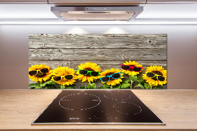 Cooker splashback Sunflowers