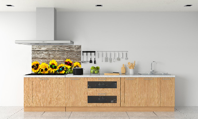 Cooker splashback Sunflowers