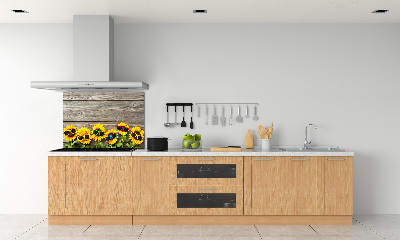 Cooker splashback Sunflowers