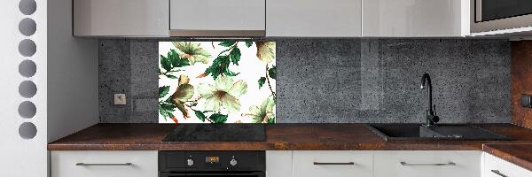 Kitchen splashback Hibiscus flowers