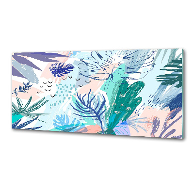 Kitchen splashback Tropical leaves