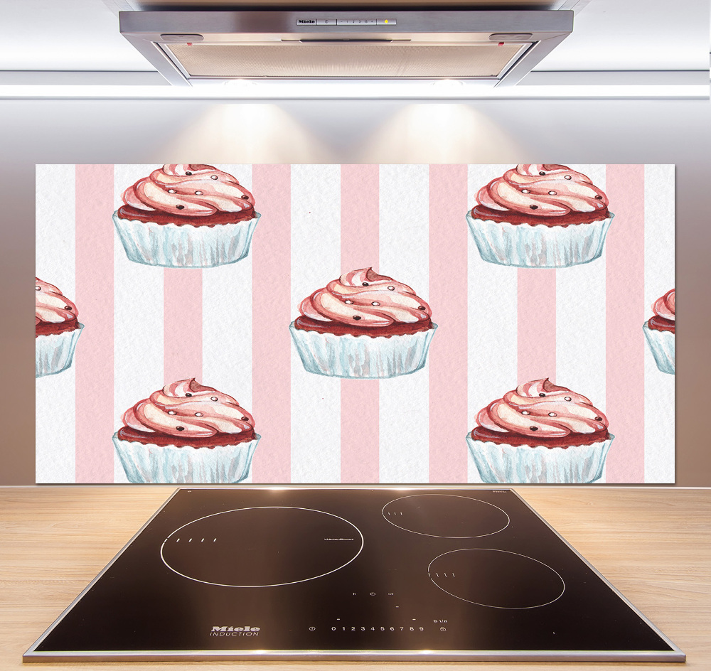 Cooker splashback Cupcakes