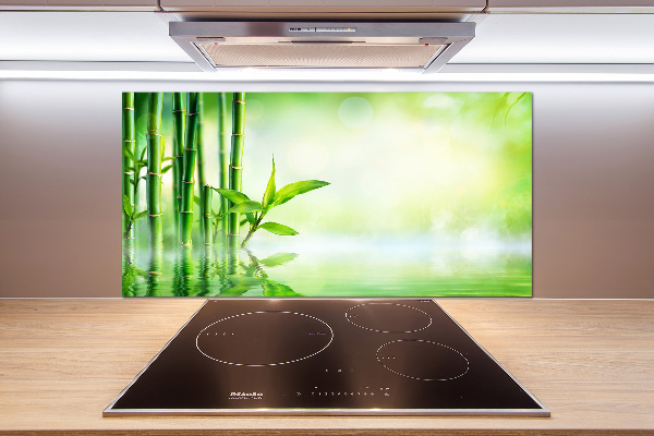 Cooker splashback Bamboo