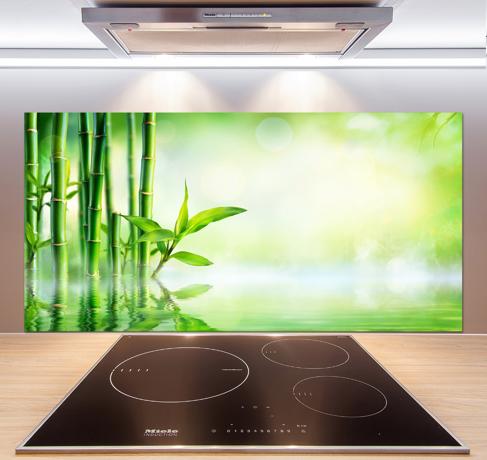 Cooker splashback Bamboo