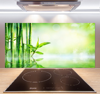 Cooker splashback Bamboo