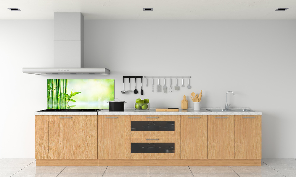 Cooker splashback Bamboo