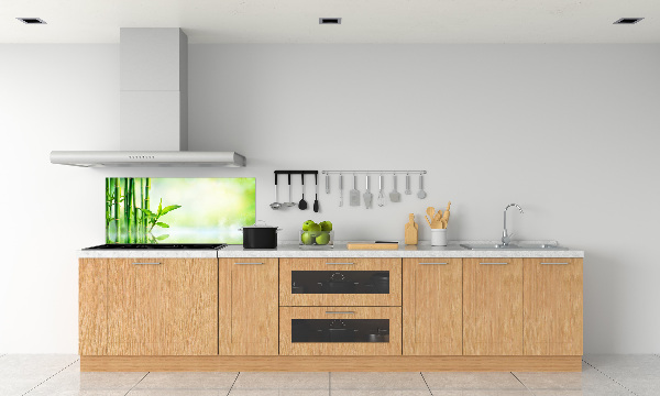 Cooker splashback Bamboo