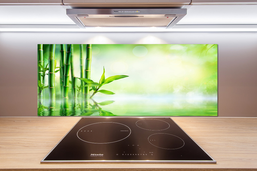 Cooker splashback Bamboo