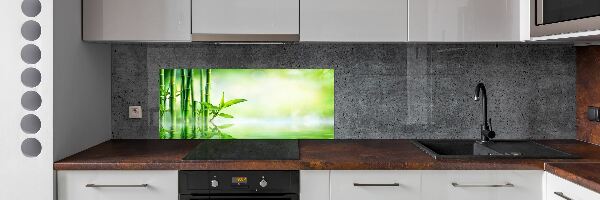 Cooker splashback Bamboo