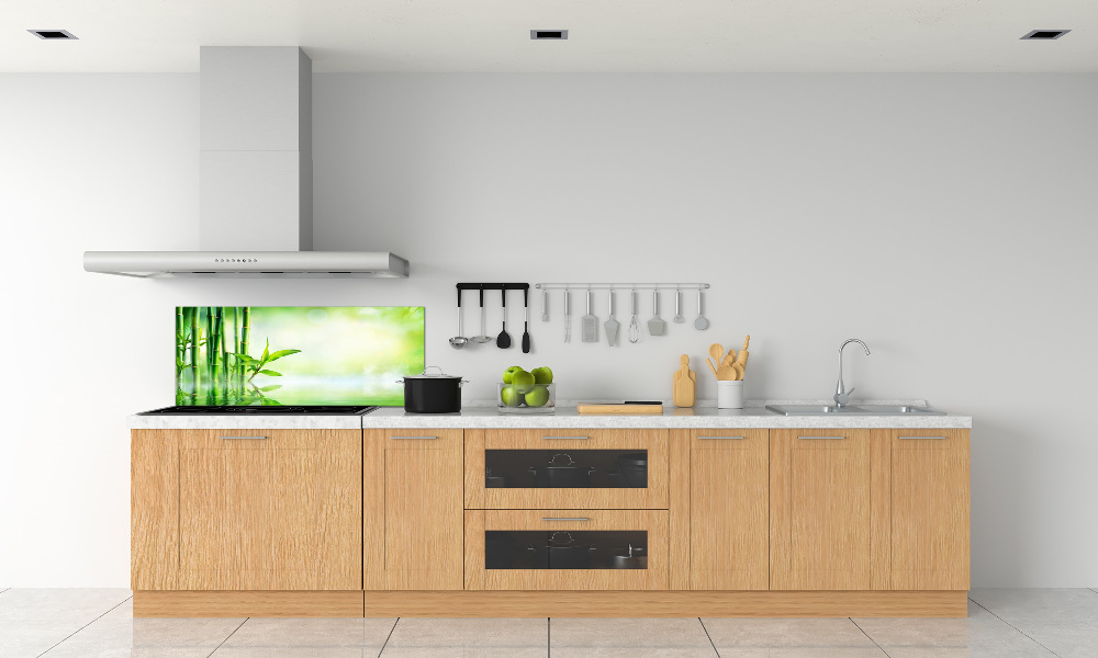 Cooker splashback Bamboo