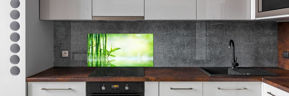 Cooker splashback Bamboo