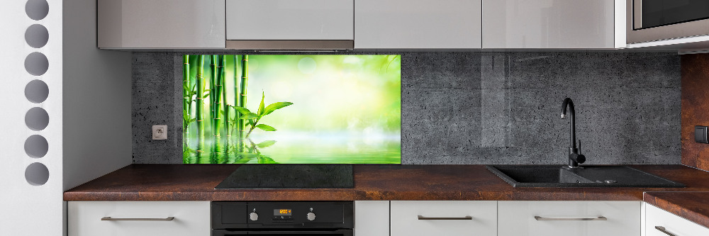 Cooker splashback Bamboo