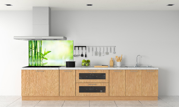 Cooker splashback Bamboo