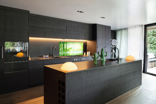 Cooker splashback Bamboo