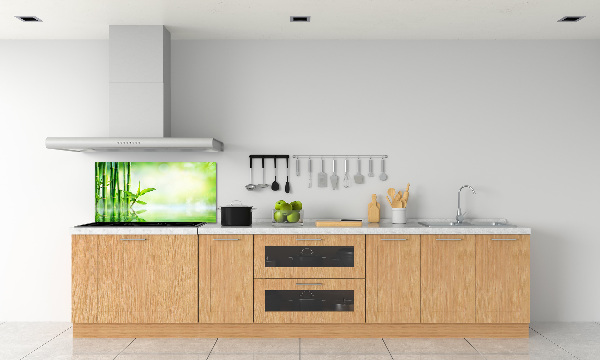 Cooker splashback Bamboo