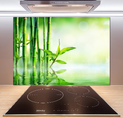 Cooker splashback Bamboo