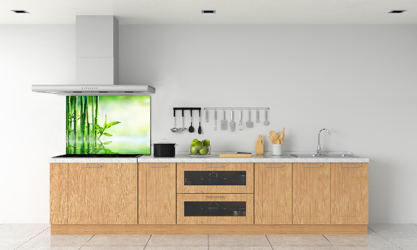 Cooker splashback Bamboo