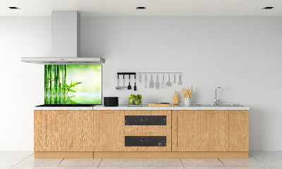 Cooker splashback Bamboo