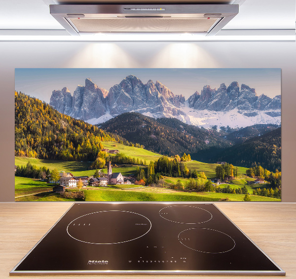 Cooker splashback Panorama of the mountain