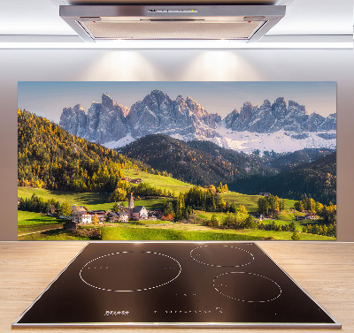 Cooker splashback Panorama of the mountain