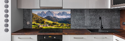 Cooker splashback Panorama of the mountain