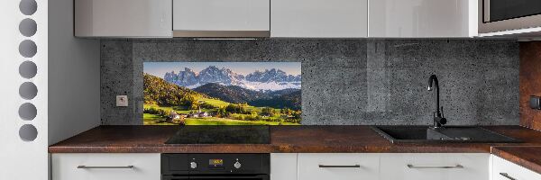 Cooker splashback Panorama of the mountain