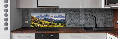 Cooker splashback Panorama of the mountain