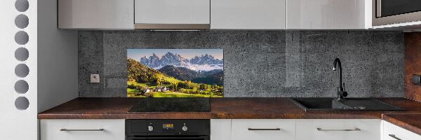 Cooker splashback Panorama of the mountain