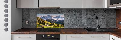 Cooker splashback Panorama of the mountain