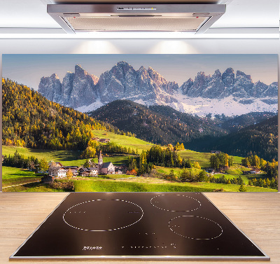 Cooker splashback Panorama of the mountain