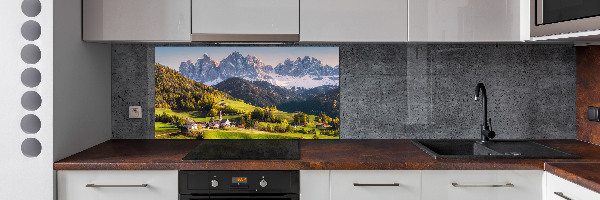 Cooker splashback Panorama of the mountain