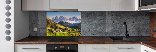 Cooker splashback Panorama of the mountain