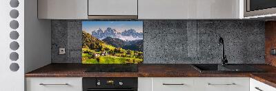 Cooker splashback Panorama of the mountain