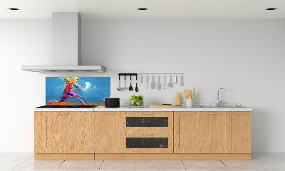 Cooker splashback Tennis player