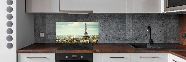 Glass splashback Eiffel Paris tower