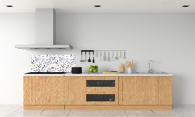 Cooker splashback Romantic pattern