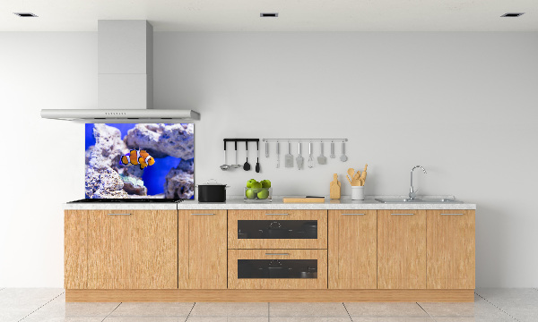 Cooker splashback Coral reef clowns