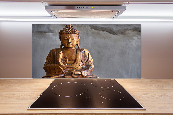 Kitchen splashback Wooden Buddha