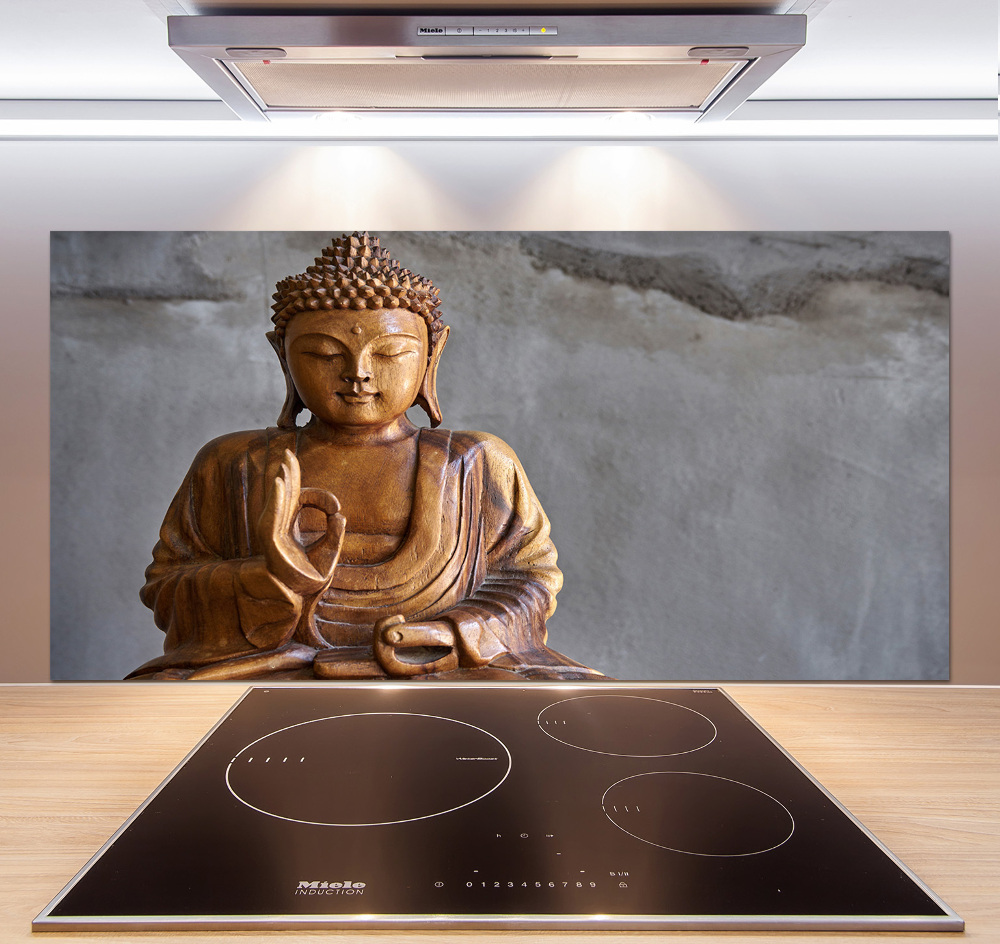 Kitchen splashback Wooden Buddha