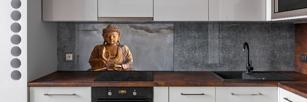 Kitchen splashback Wooden Buddha