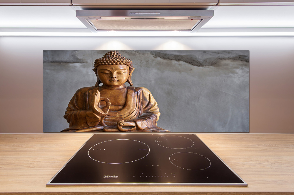 Kitchen splashback Wooden Buddha