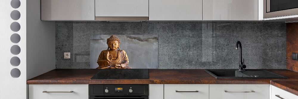 Kitchen splashback Wooden Buddha