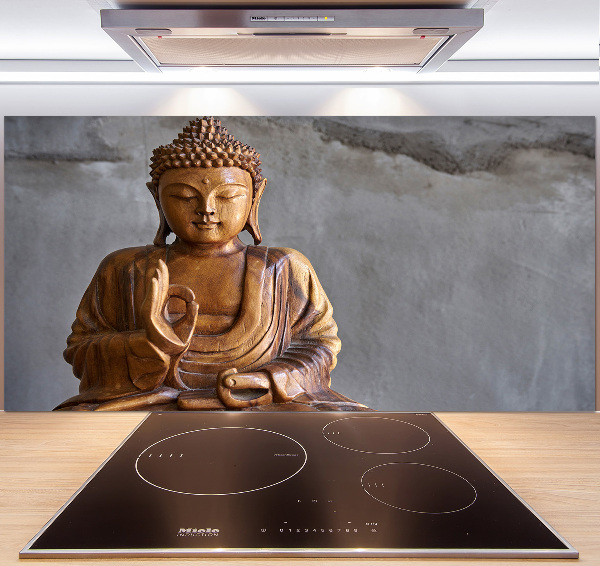 Kitchen splashback Wooden Buddha