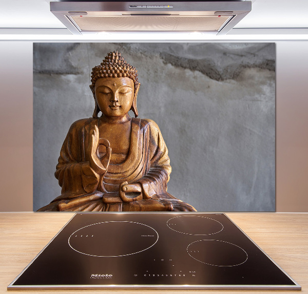 Kitchen splashback Wooden Buddha